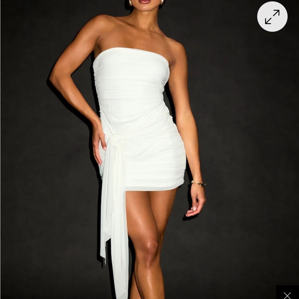 Lulus White Strapless Dress
